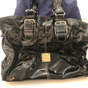 Black Patent Leather Dooney & Bourke handbag